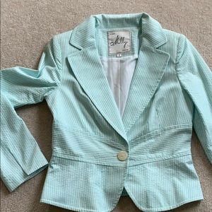 SALE Milly blue Seersucker Jacket Blazer size 8